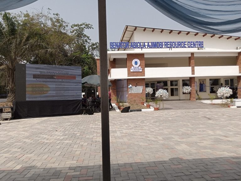 1440px Senator Abiola Ajimobi Foundation SAAF Resource Center UNIVERSITY of Ibadan 1 768x576